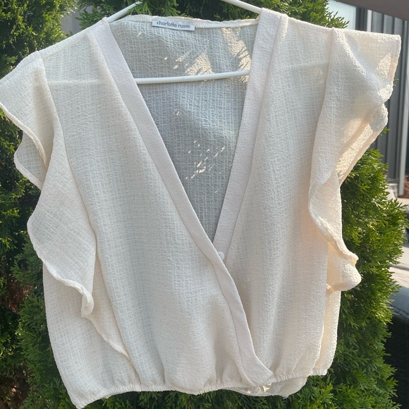 Flowy short sleeve sheer top! - Picture 5 of 6